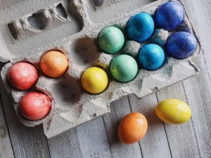 Malowane jajka wielkanocne